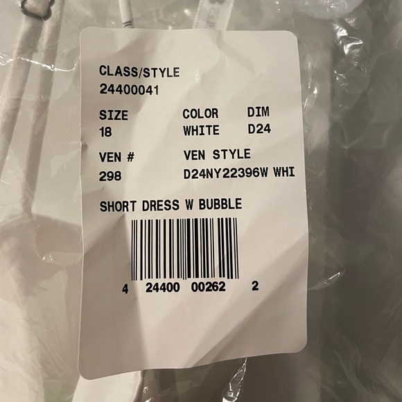 David’s Bridal white short dress with Bubble hem! - Picture 3 of 7